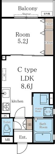 ラモーナ中野本町Ⅰの間取り画像
