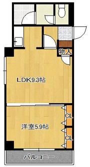 アビタシオン清水の間取り画像