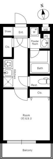 ハーモニーレジデンス東京アーバンスクエアの間取り画像