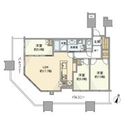 サウスゲートタワー川口の間取り画像