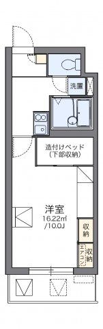 レオパレスパルコートEの間取り画像
