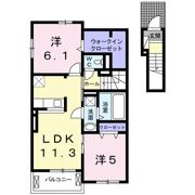 ピジョン ヒル 桜の間取り画像