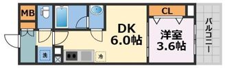 Alivis九条の間取り画像
