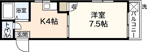サンシャイン中央Ⅱの間取り画像