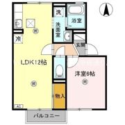 アベイユ B棟の間取り画像