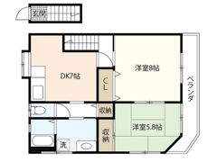 市場アパートの間取り画像