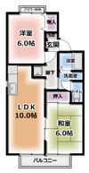 エスポワール21 B棟の間取り画像