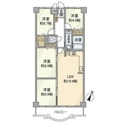 ハイロイヤル緑地公園パート二A棟の間取り画像