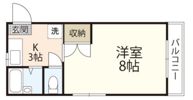 リトルハイム長岡61号館の間取り画像
