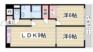 ラムール住吉の間取り画像
