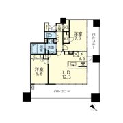 D'ｸﾗﾃﾞｨｱ水前寺ﾚｲｶﾞ 404号の間取り画像