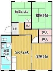 名鉄旭前ハイツD棟511号室の間取り画像