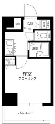 エクセリア早稲田Ⅱの間取り画像