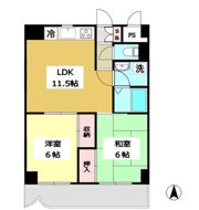 ロイヤルフラット野毛山 壱番館の間取り画像