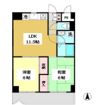 ロイヤルフラット野毛山 壱番館の間取り画像