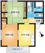 ゆうハイツの間取り画像
