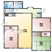 月見町5丁目貸家の間取り画像