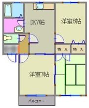 アップル壱番館の間取り画像