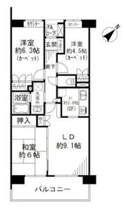 ガーデナヴィルマグノリア市川妙典の間取り画像