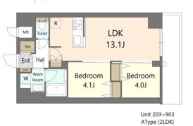 S-RESIDENCE王子enableの間取り画像