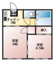 西の原ハイツの間取り画像