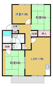南ハイツの間取り画像
