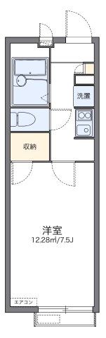 レオパレスポートデュヒロの間取り画像
