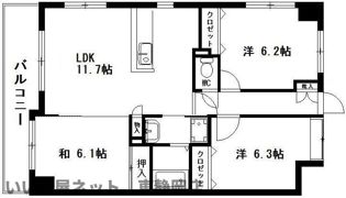 ヴィラスペランツァの間取り画像