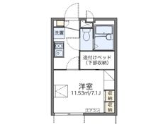レオパレス湯島セカンドの間取り画像