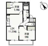 あっぷるはうすBの間取り画像