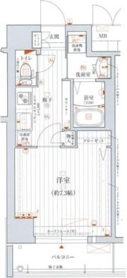 アクアプレイス天王寺EYEの間取り画像