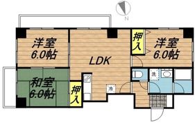 コーポブリッヂ3の間取り画像
