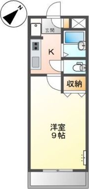 セゾンしおひⅡの間取り画像