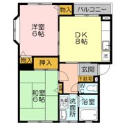 ハイツサンフレッシュの間取り画像