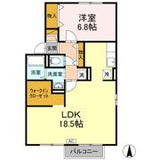 リッツハウス田中 A棟の間取り画像