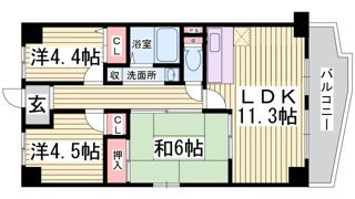エテルノ神戸の間取り画像