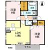 カームヒルズ Bの間取り画像