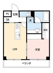 朝日広尾マンションの間取り画像