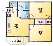 フラット穂留壽(ホルス)の間取り画像