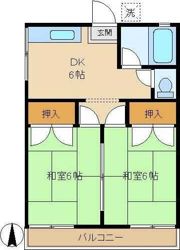 アロエハイツの間取り画像