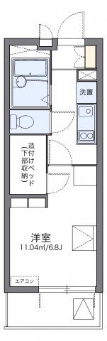 レオパレスカモミールBの間取り画像
