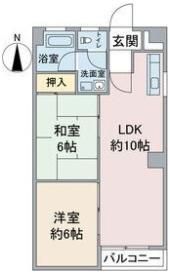 扇マンションの間取り画像