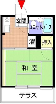 栢山フラットの間取り画像