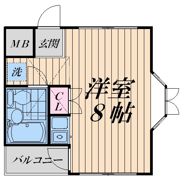 自由ヶ丘ハイツの間取り画像