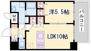 プレサンスKOBEティアラの間取り画像