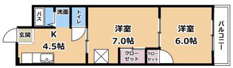 ブエナビスタ草津の間取り画像