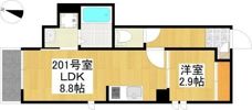 GRANDTIC LUKE瓢箪山の間取り画像