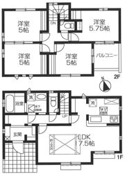 練馬区南大泉2丁目 2号棟の間取り画像