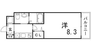セレニテ神戸元町の間取り画像