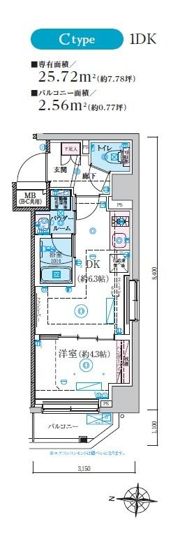 リヴシティ本所吾妻橋の間取り画像